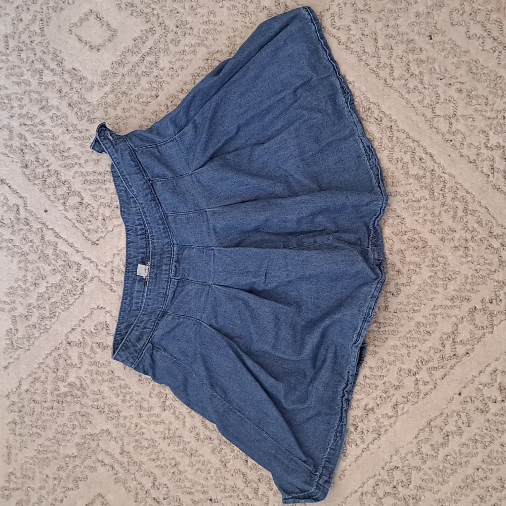 AE pleated jean skirt